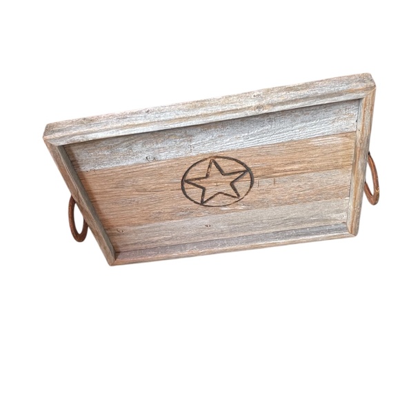 HAND CRAFTED AUTHENTIC RECLAIMED VINTAGE WOODEN TRAY, NEW - Picture 4 of 8